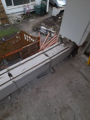 Einfahrt Wohnanlage