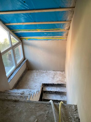 Verputzte Wand